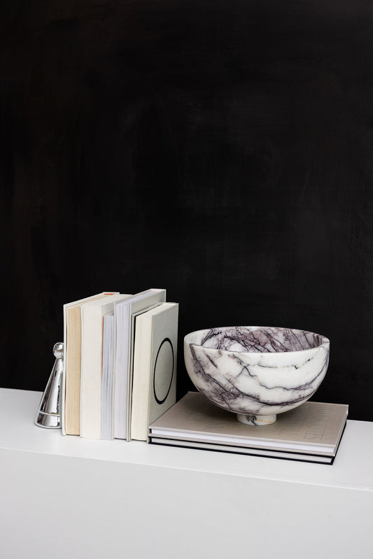 Lilac Marble Bowl