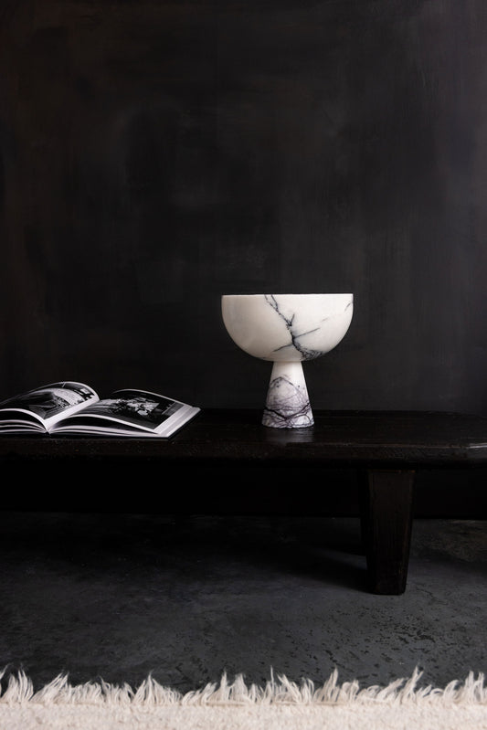 Marble Pedestal Bowl