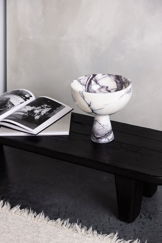 Marble Pedestal Bowl